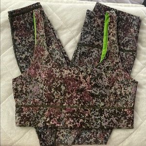 fabletics set powerhold leggings/sportsbra small